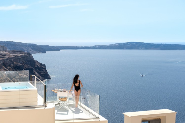 Santorini Mythical View Deluxe Suite Fira The Villa Bookers